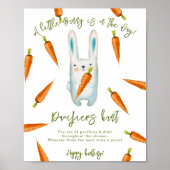 Baby Bunny - Schnuller-Jagd Kinderdusche Poster (Vorne)