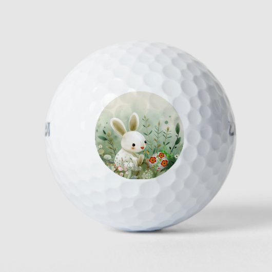 BABY BUNNY UND EASTER EGG GOLFBALL (Vorderseite)