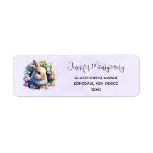 Baby Bunny unter farbenfrohen Frühlingsblumen