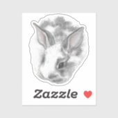 Baby Bunny Vinyl Sticker (Blatt)