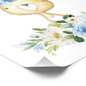 Baby Bunny, Waldtiere, Boho, Blume Fotodruck (Ecke)