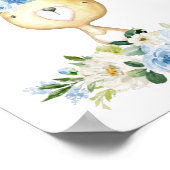 Baby Bunny, Waldtiere, Boho, Blume Poster (Ecke)