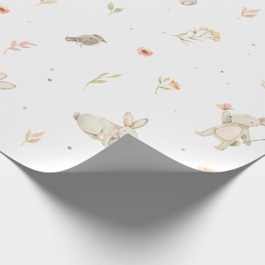 Baby Bunny Wrapping Paper Geschenkpapier (Ecke)