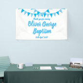 Baby Bunting Blue Taufe Christening Gefallen Banner (Messeveranstaltung)
