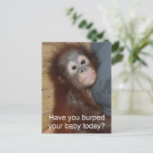 Baby Burp Postkarte (Stehend Vorderseite)