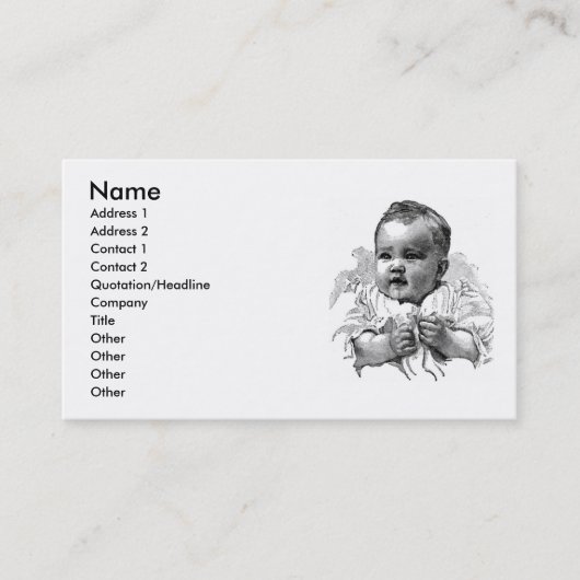 Baby Business Card Visitenkarte (Vorderseite)