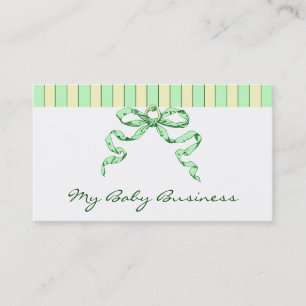 Baby Business Strips und Bow Business Cards Visitenkarte