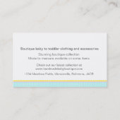 Baby-Butikebabygeschäfts-Geschäftskarten Visitenkarte (Rückseite)