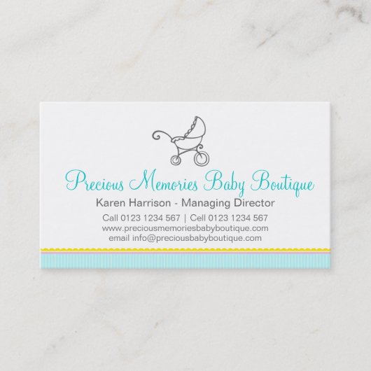 Baby-Butikebabygeschäfts-Geschäftskarten Visitenkarte (Vorderseite)