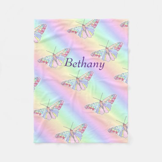 Baby Butterflies Fleecedecke (Vorderseite)