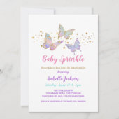 Baby Butterfly Invite Einladung (Vorderseite)
