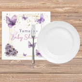 Baby Butterfly Lila Gold Baby Dusche Party Serviette