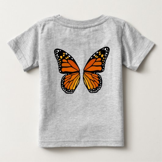 Baby Butterfly Shirt Niedlich Butterfly Wings Baby (Rückseite)