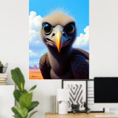 Baby Buzzard Poster (Heimbüro)
