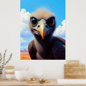 Baby Buzzard Poster (Küche)
