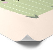 Baby Cactus Kinderzimmer Wall Art Poster (Ecke)