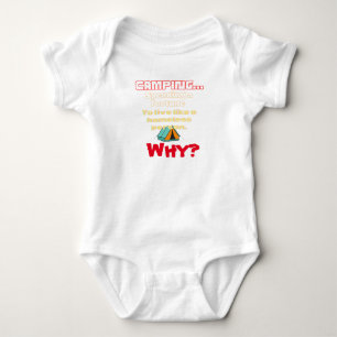 Baby Camping Spaß lustig Strampler