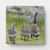 Baby Canada Ges mit Quote Foto Fotoplatte (Vorderseite)