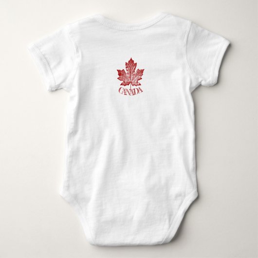 Baby Canada Souvenir Bodysuit Personalisiert Baby Strampler (Rückseite)