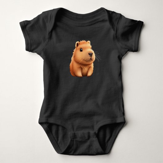 Baby Capybara Baby Strampler (Vorderseite)