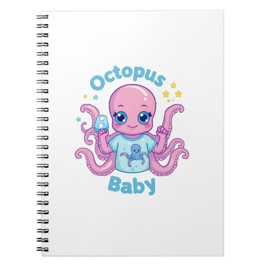 Baby carnet Octopus Baby  Notizblock (Vorderseite)