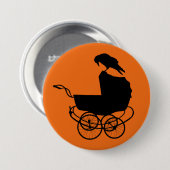 Baby Carriage and Crow Button (Vorne & Hinten)