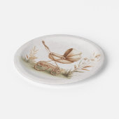 Baby Carriage Baby Shower Paper Plakat Pappteller (Schrägansicht)