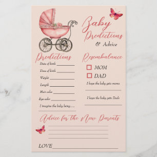 Baby Carriage Baby Shower Prediction Addiction Car