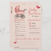 Baby Carriage Baby Shower Prediction Addiction Car (Vorne/Hinten)