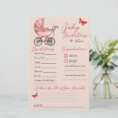 Baby Carriage Baby Shower Prediction Addiction Car (Stehend Vorderseite)