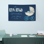 Baby Carriage Boy Baby Dusche Banner (Messeveranstaltung)