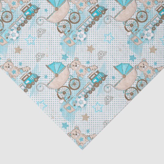 Baby Carriage Boy Seidenpapier (Ausschnitt)