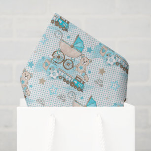 Baby Carriage Boy Seidenpapier