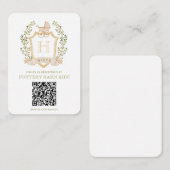 Baby Carriage Wappen | Baby Shooter-Geschenkregist Begleitkarte (Vorne/Hinten)