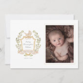 Baby Carriage Wappen | Neutral Ankündigung (Vorderseite)