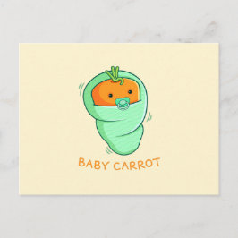 Baby Carrot Pun Postkarte