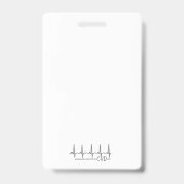 Baby Carsitz CHD Alert-Abzeichen Ausweis (Rückseite)