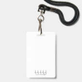 Baby Carsitz CHD Alert-Abzeichen Ausweis (Rückseite mit Schlüsselband)