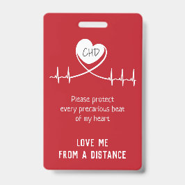 Baby Carsitz CHD Alert-Abzeichen Ausweis