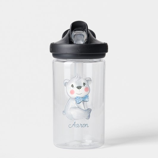 Baby Cartoon Bear Personalisiert Trinkflasche (Vorne)