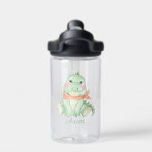 Baby Cartoon Dinosaur Personalisiert Trinkflasche (Rückseite)