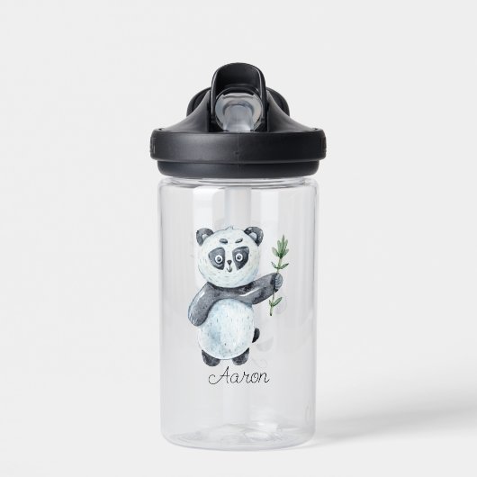 Baby Cartoon Panda Bear Personalisiert Trinkflasche (Vorne)