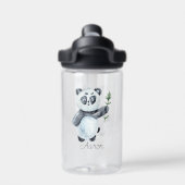 Baby Cartoon Panda Bear Personalisiert Trinkflasche (Rückseite)