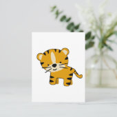 Baby Cartoon Tiger Boy Postkarte (Stehend Vorderseite)