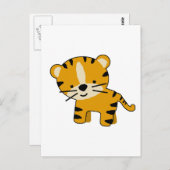 Baby Cartoon Tiger Boy Postkarte (Vorne/Hinten)