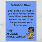 Baby Cartoon to Personalize - Flyer (Hinten)