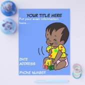 Baby Cartoon to Personalize - Flyer (Einzeln)