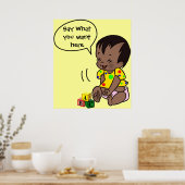Baby Cartoon to Personalize - Poster (Küche)