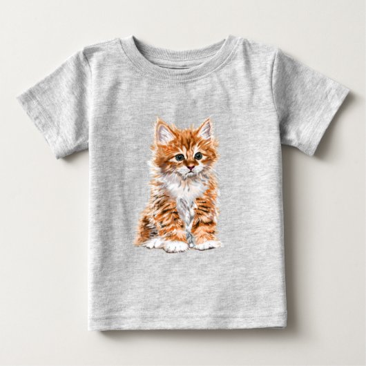 Baby Cat Baby T - Shirt - Malerei (Vorderseite)