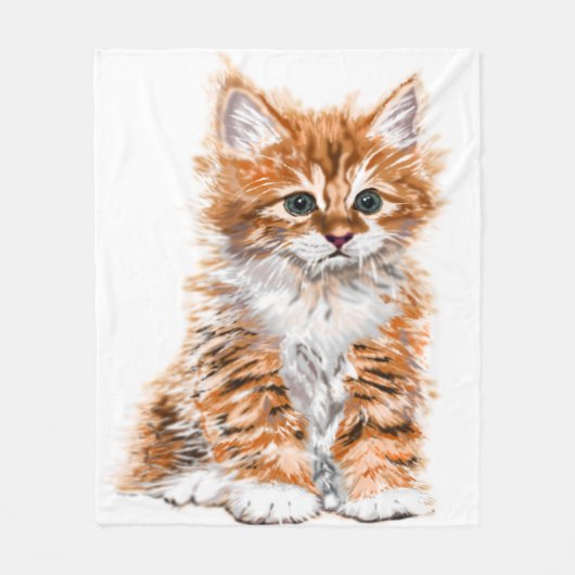 Baby Cat Fleece Blanket (Vorderseite)